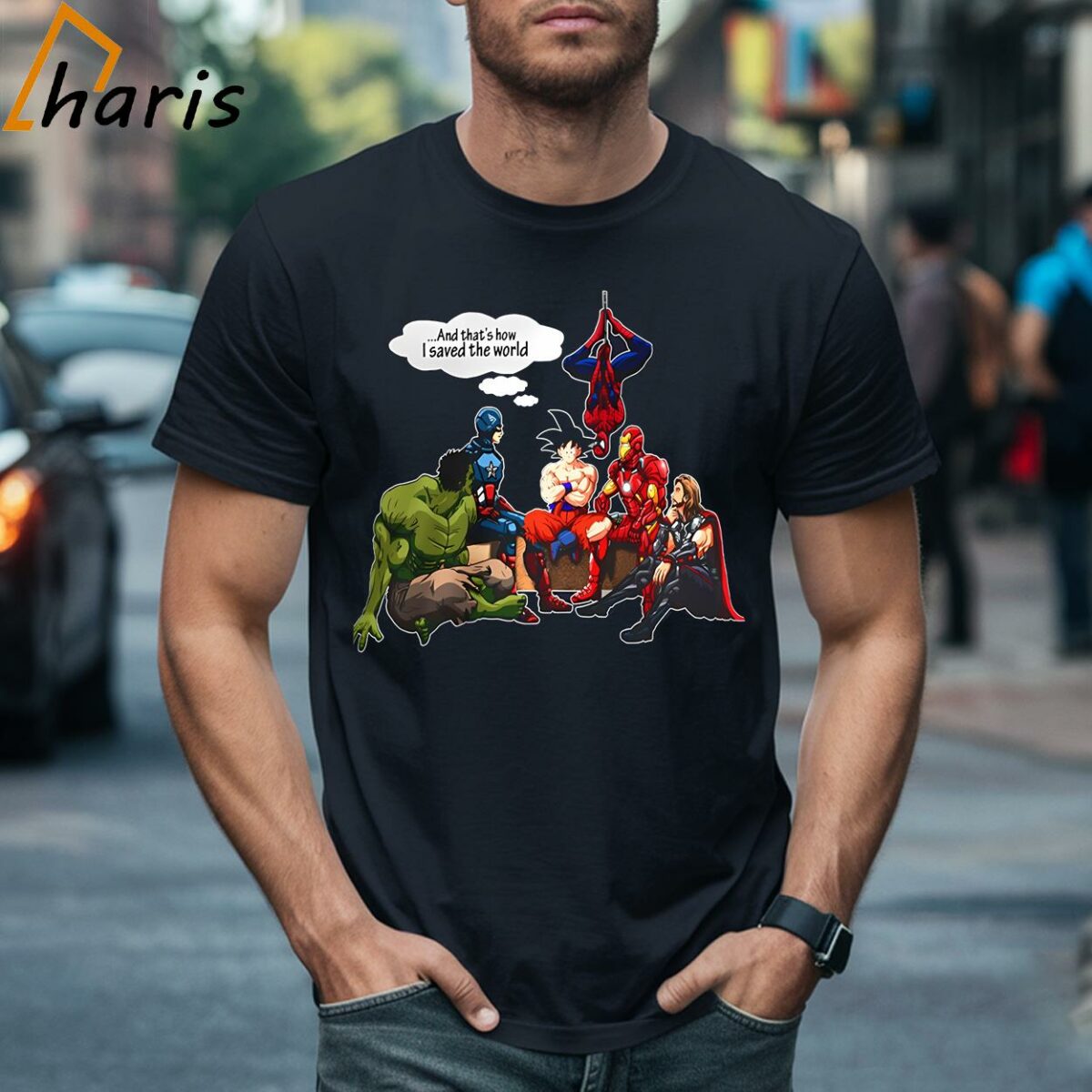 I Saved The World Rare Goku Avengers Shirt 1 T shirt