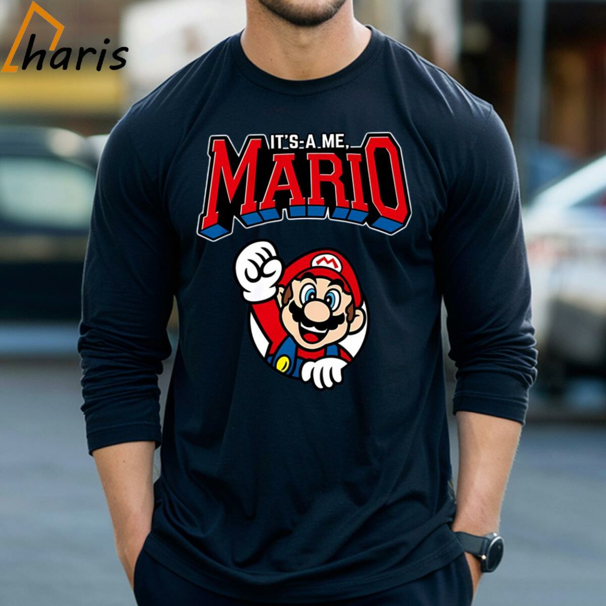 Its a Me Mario Varsity Super Mario Bros T Shirt 3 Long Sleeve T shirt