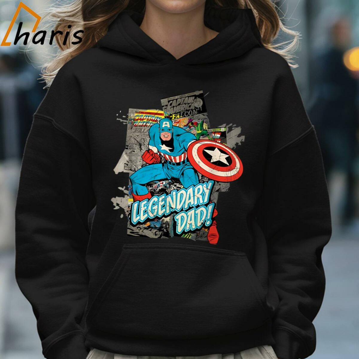 Legendary Dad Captain America Fathers Day T shirt 5 Hoodie