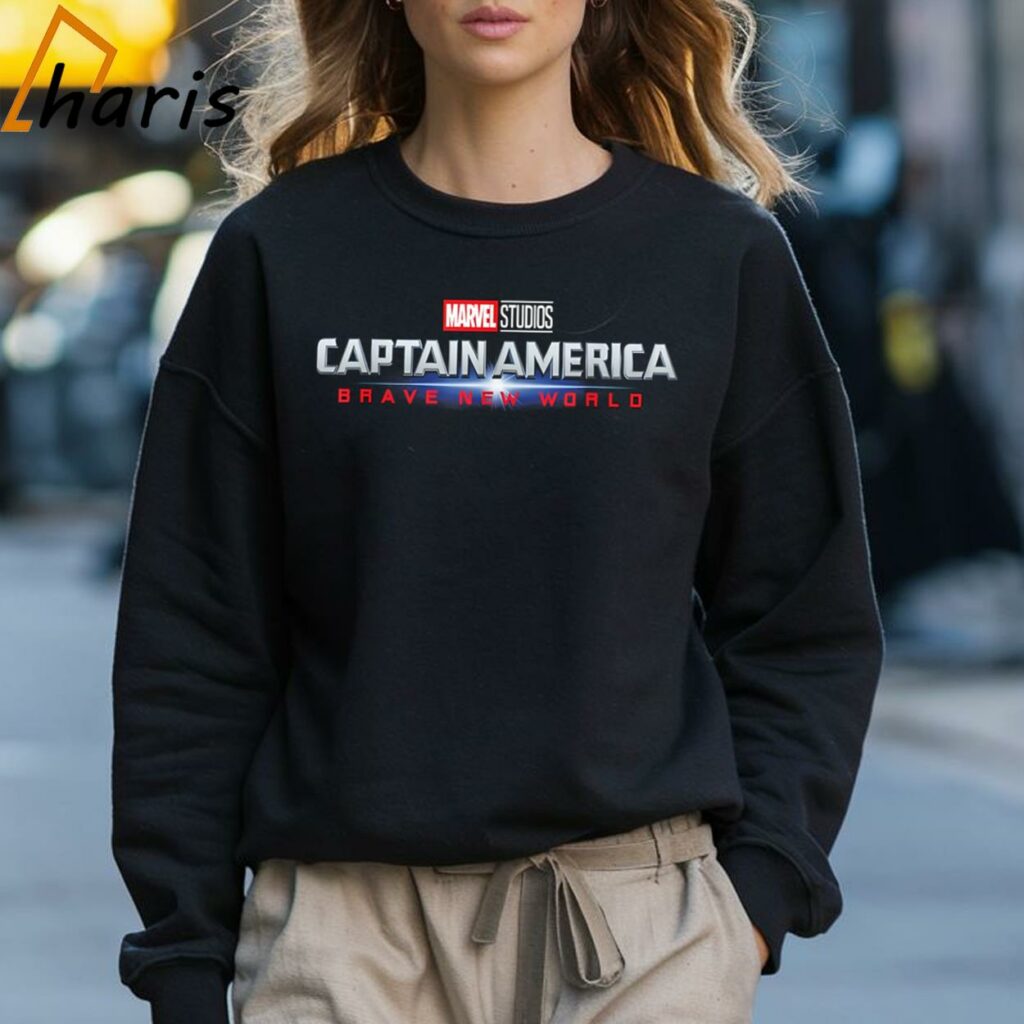 Marvel Studios Captain America Brave New World Logo T shirt 3 Sweatshirt