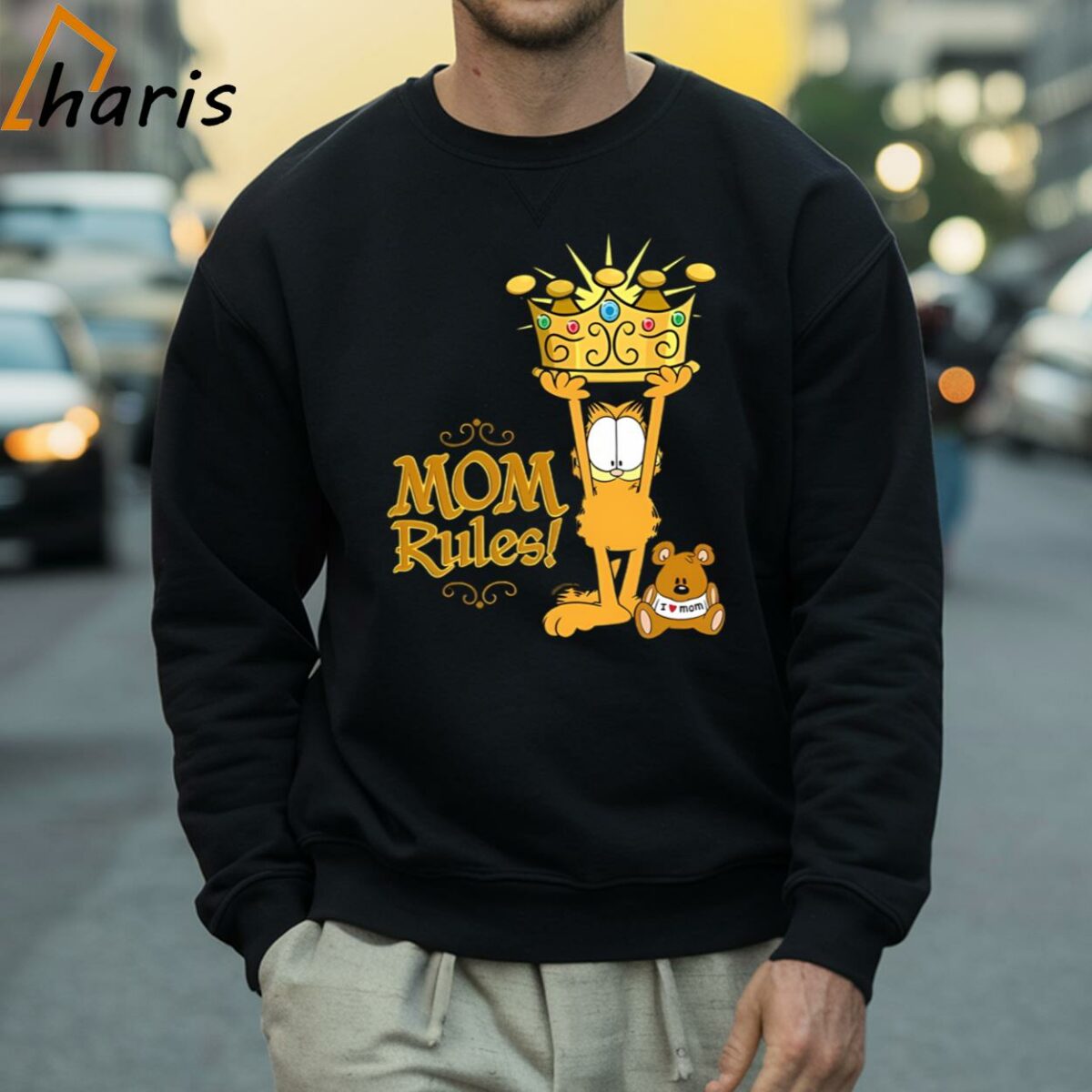 Mom Rules Garfield Mothers Day T shirt 4 Sweatshirt