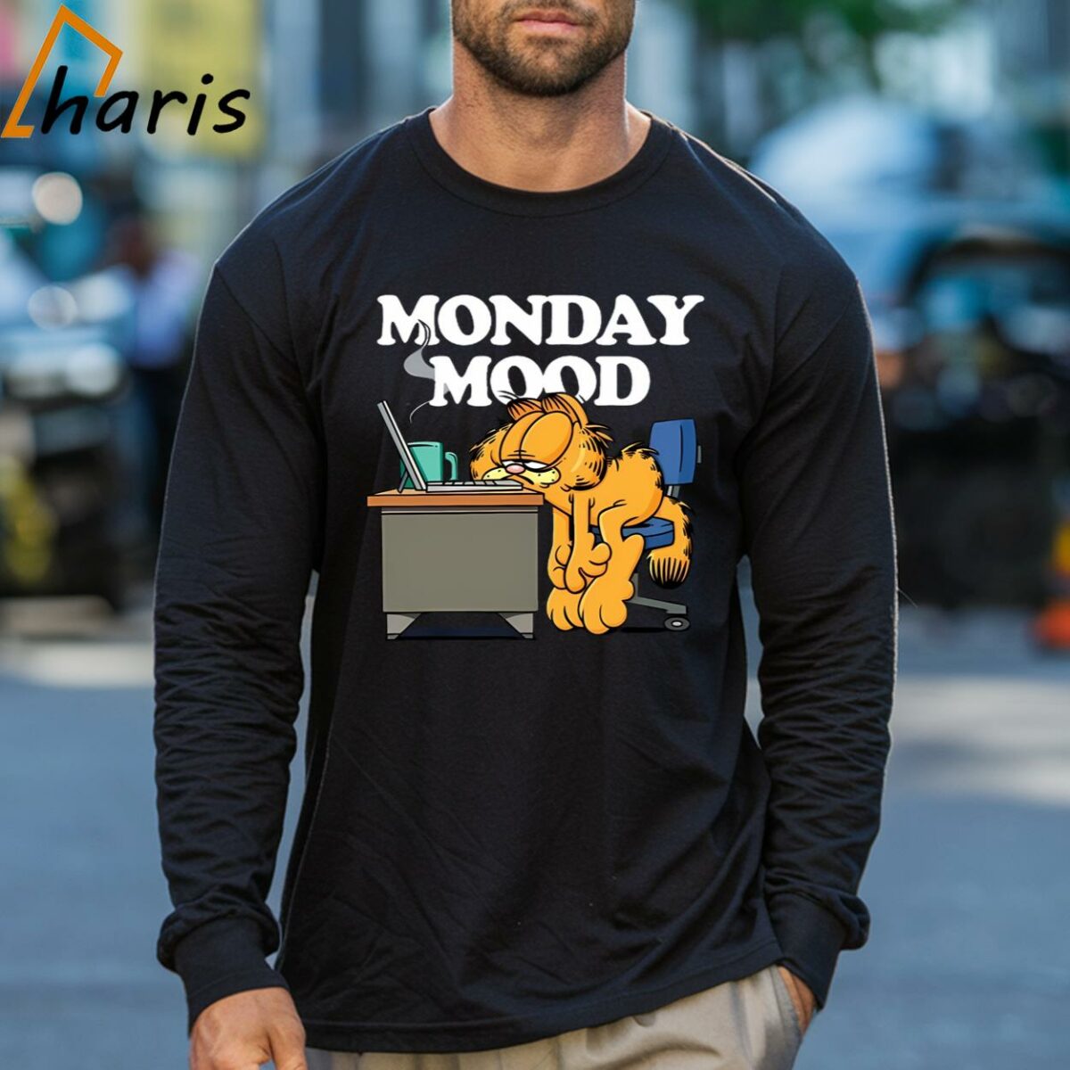 Monday Mood Garfield T shirt 3 Long sleeve shirt