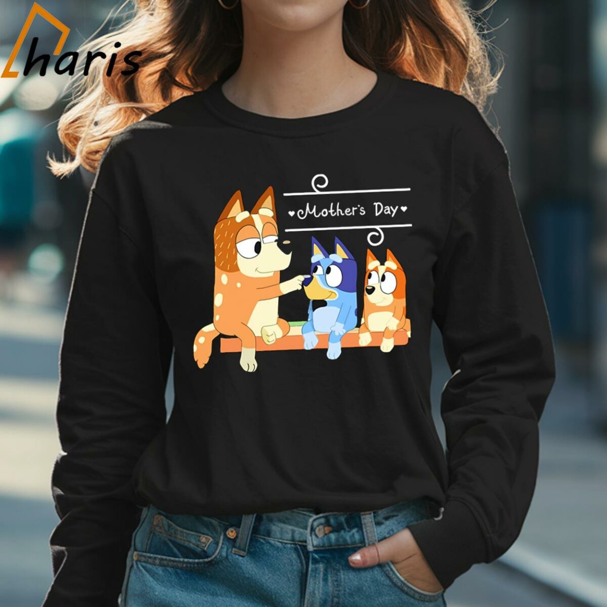 Mothers Day Bluey Shirt Gift For Mom 3 Long sleeve shirt