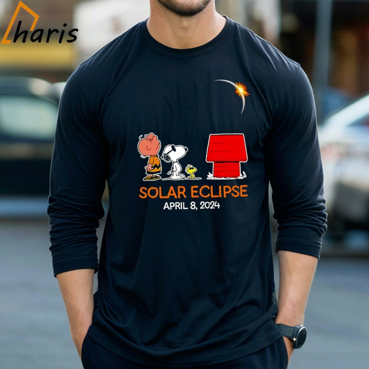 Peanuts Snoopy Woodstock Solar Eclipse April 8 2024 Shirt 3 Long Sleeve T shirt