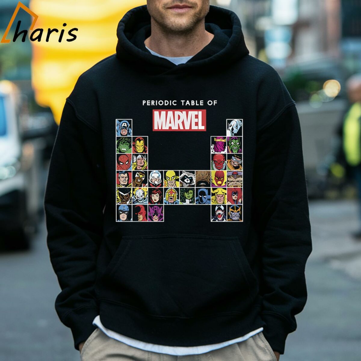 Periodic Table of Heroes Marvel T shirt 5 Hoodie