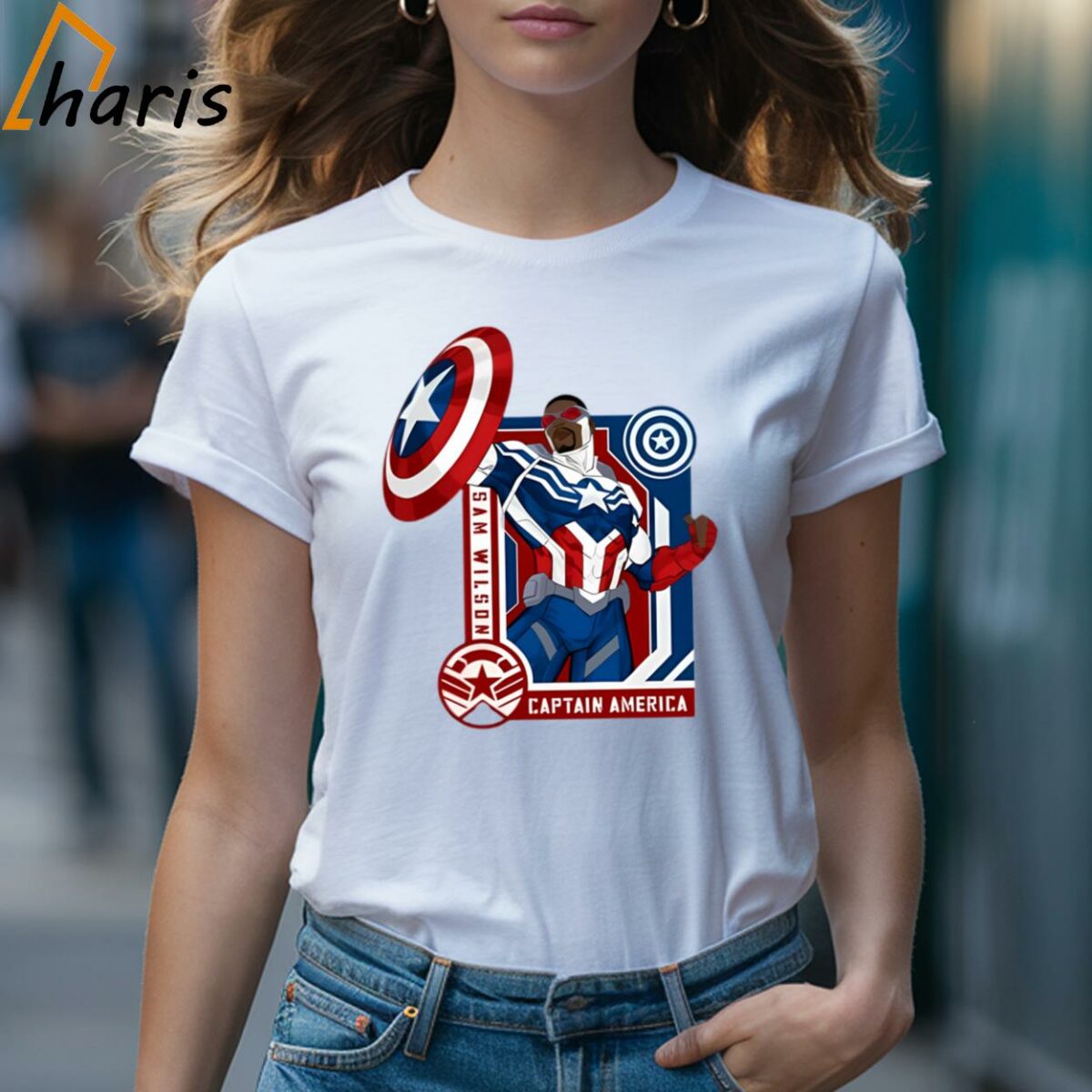 Sam Wilson Captain America Hero T shirt 1 T shirt