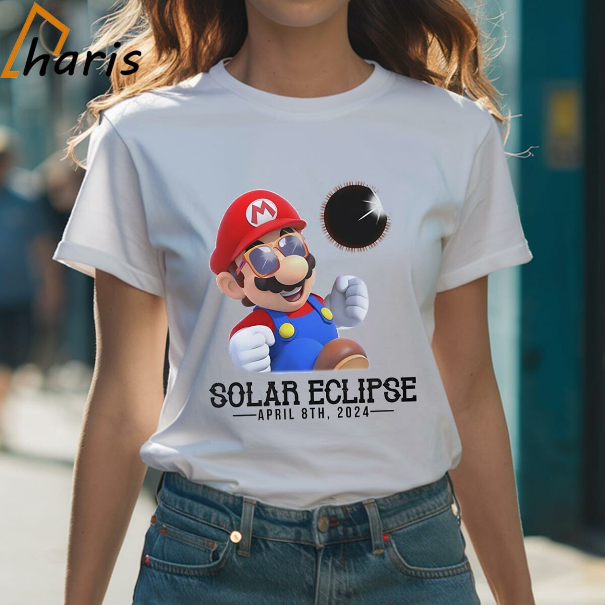 Solar Eclipse 2024 Super Mario Shirt 1 Shirt