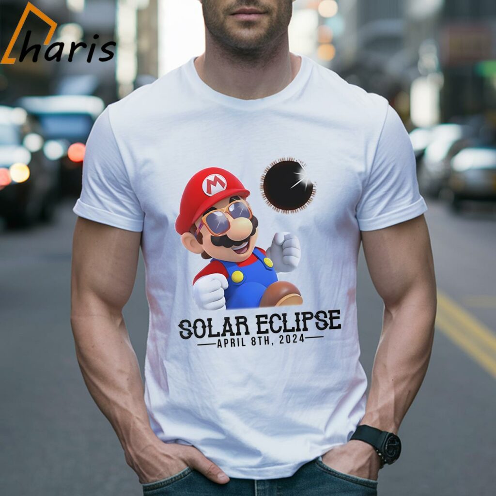 Solar Eclipse 2024 Super Mario Shirt