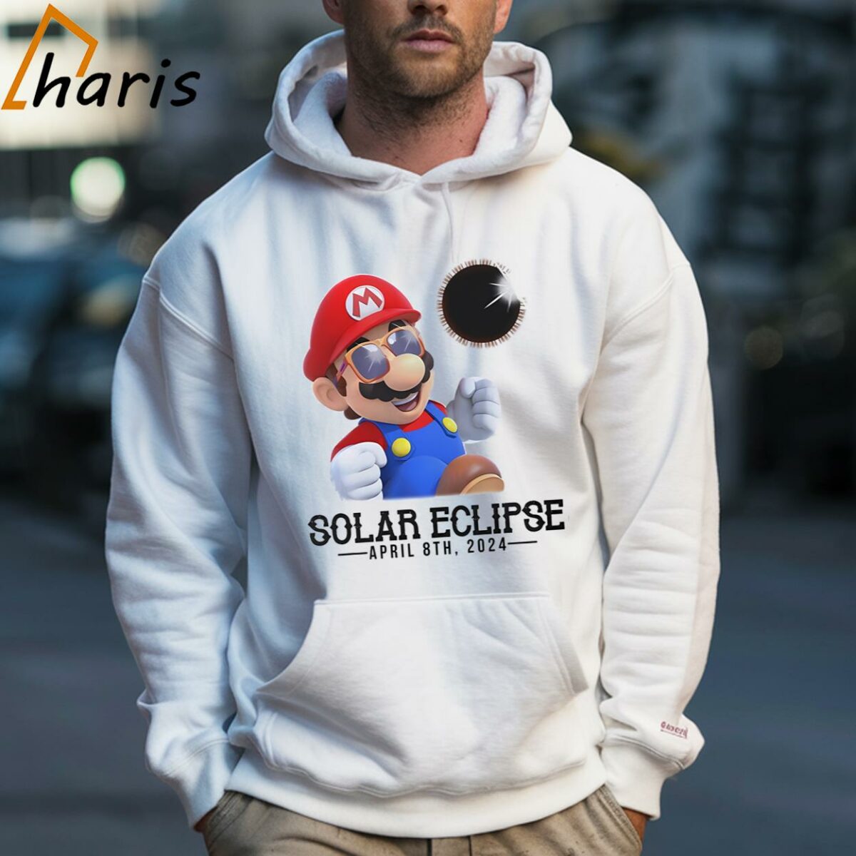 Solar Eclipse 2024 Super Mario Shirt 5 Hoodie