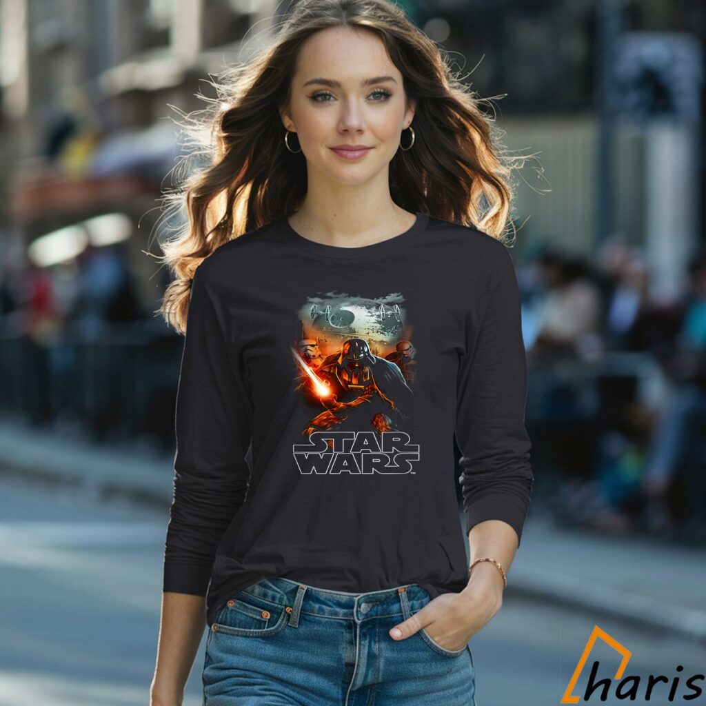 Star Wars Darth Vader Seek And Destroy T shirt 4 Long Sleeved T shirt