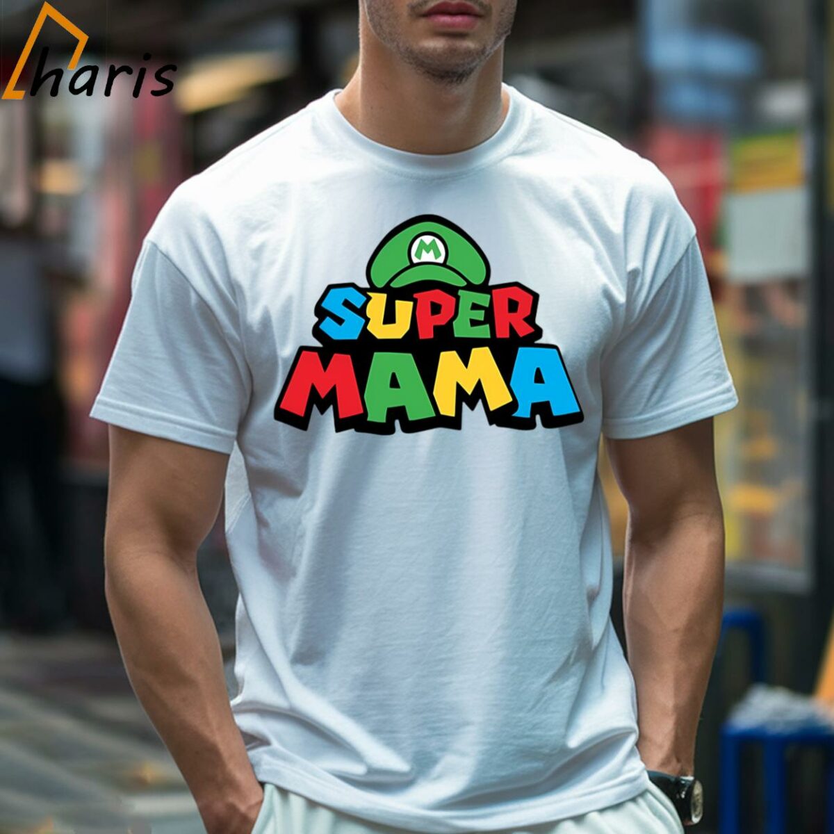 Super Mama Super Mario Parody Green Shirt 2 T shirt