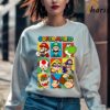 Super Mario Nintendo Luigi Yoshi Hall of Fame T Shirt 4 Sweatshirt
