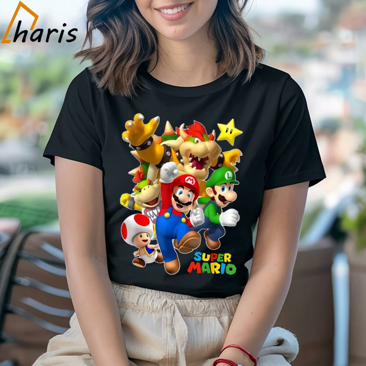 Super Mario Team Poster Movie T shirt 2 T shirt