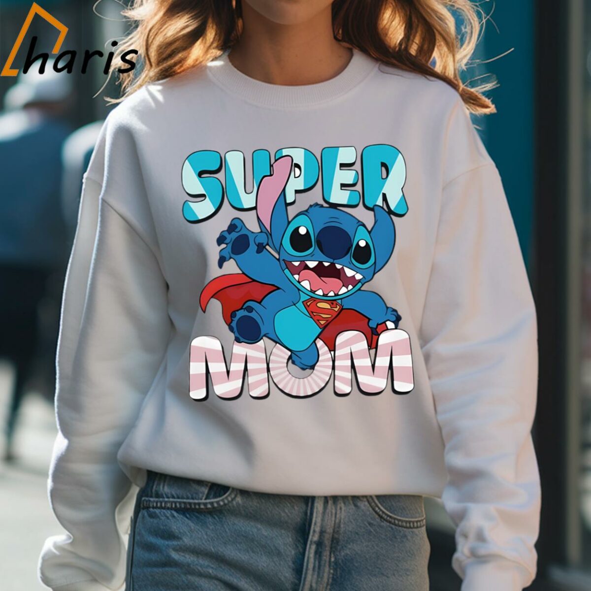 Super Mom Disney Stitch Shirt 4 Sweatshirt