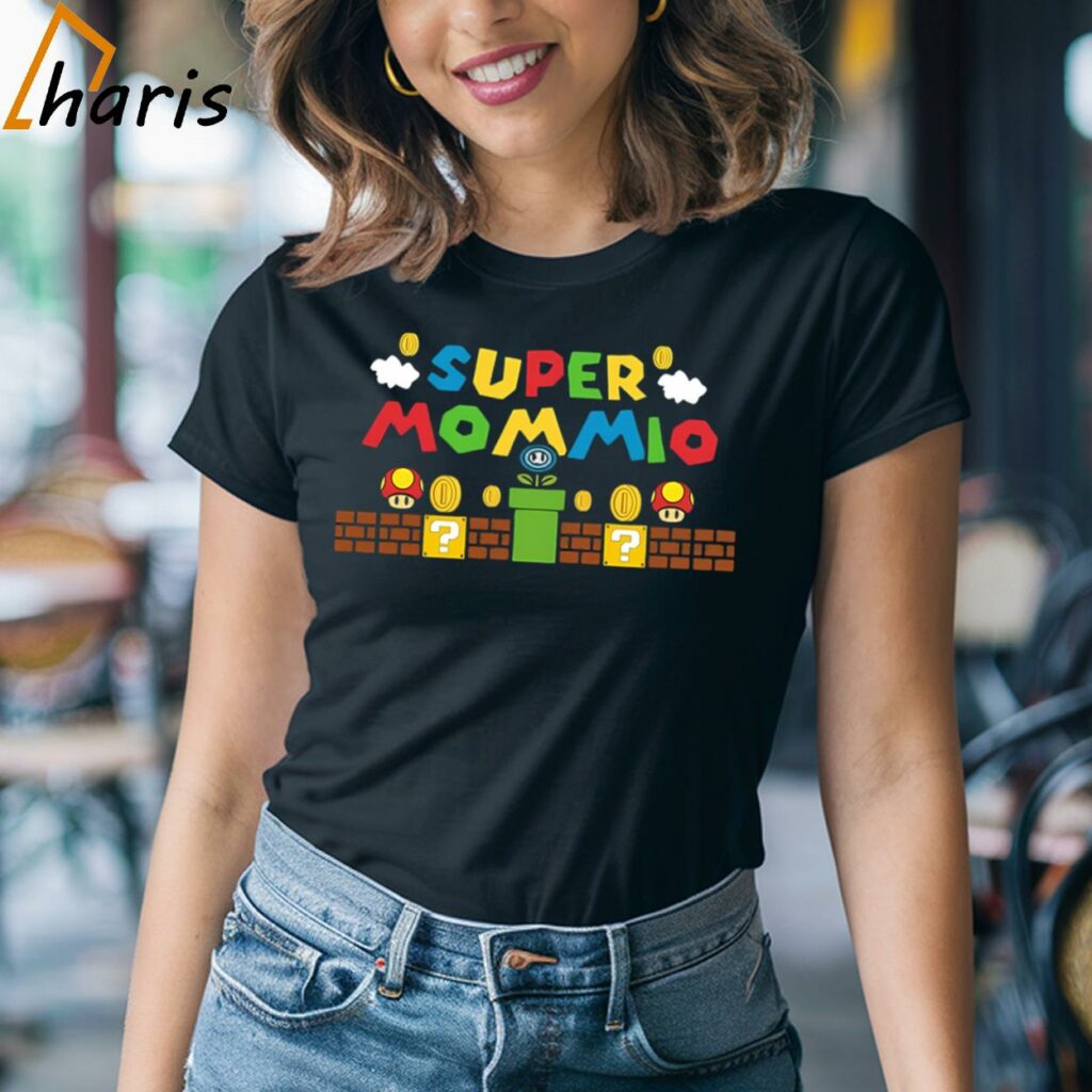 Super Mommio Super Mario Mothers Day T shirt 2 T shirt
