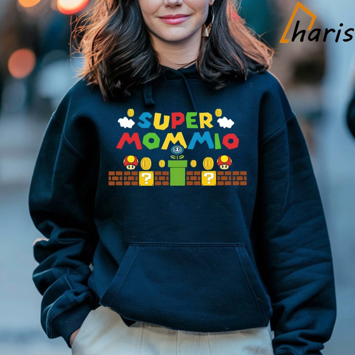 Super Mommio Super Mario Mothers Day T shirt 4 Hoodie