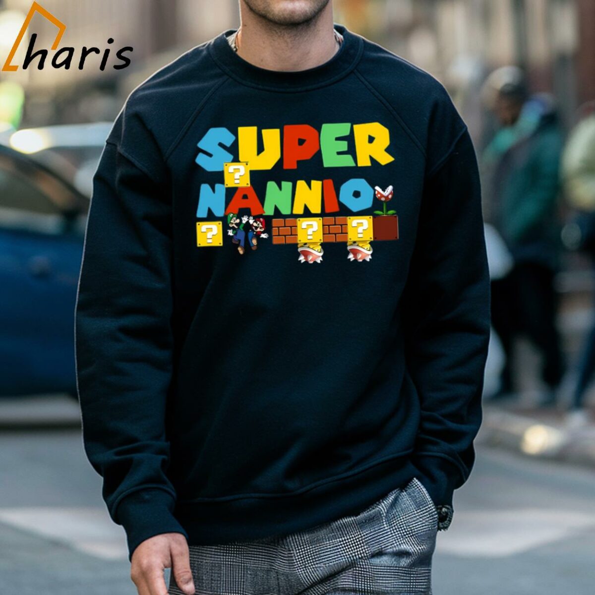 Super Nannio Super Mario Mothers Day T shirt 3 Sweatshirt