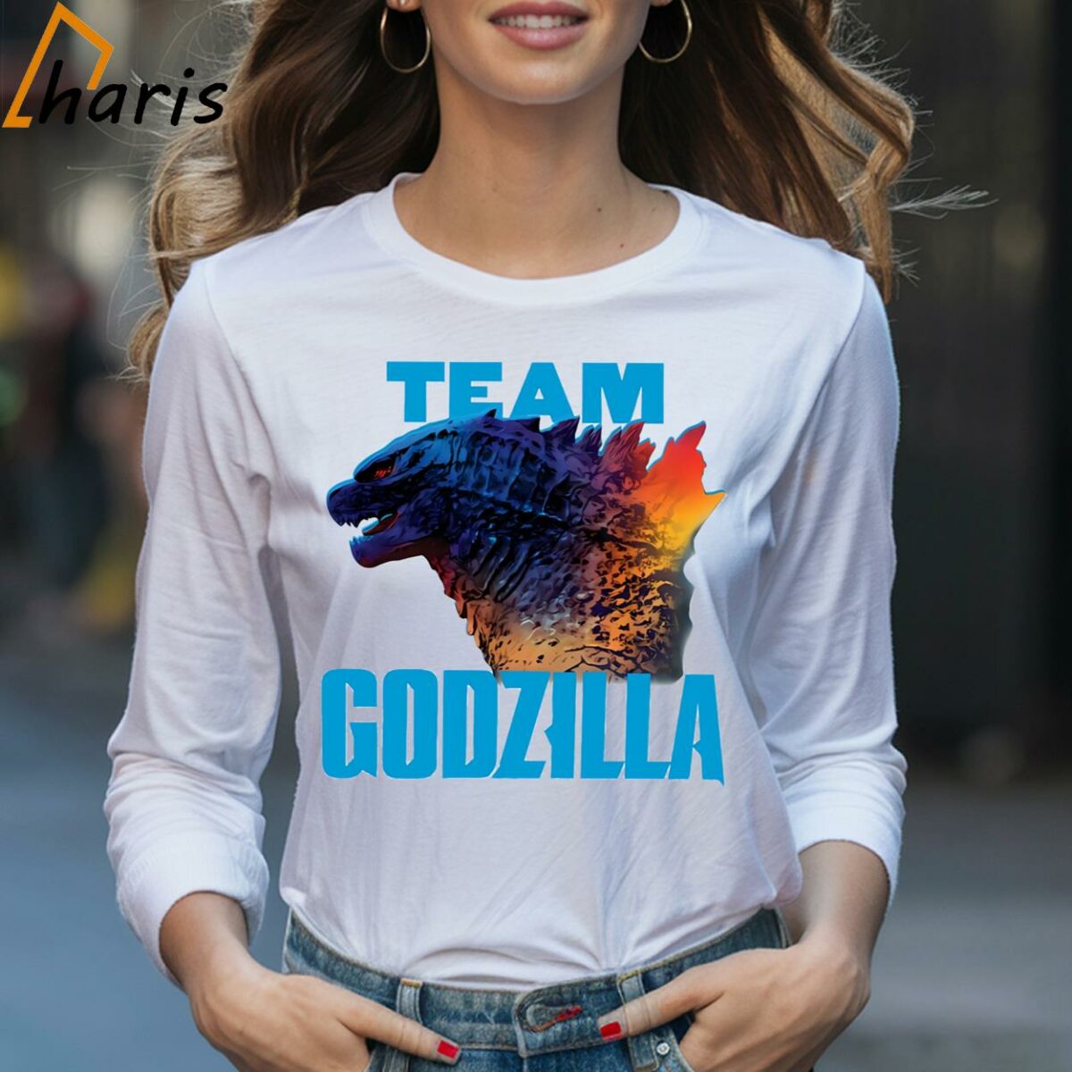 Team Godzilla Shirt Gift For Godzilla Fan 3 Long Sleeve T shirt