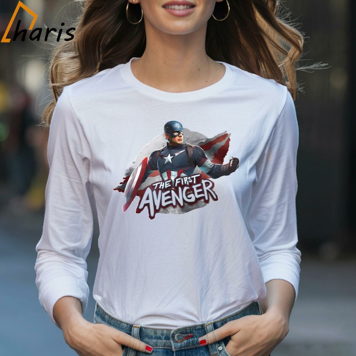 The First Avenger Captain America T Shirt 3 Long Sleeve T shirt