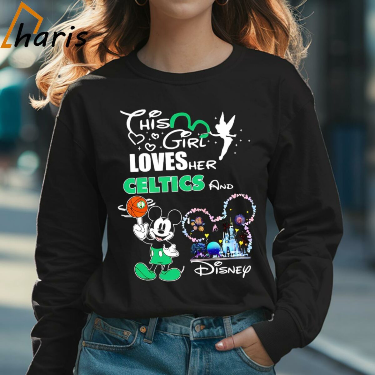 This Girl Loves Her Celtics And Disney Shirt 3 Long sleeve shirt