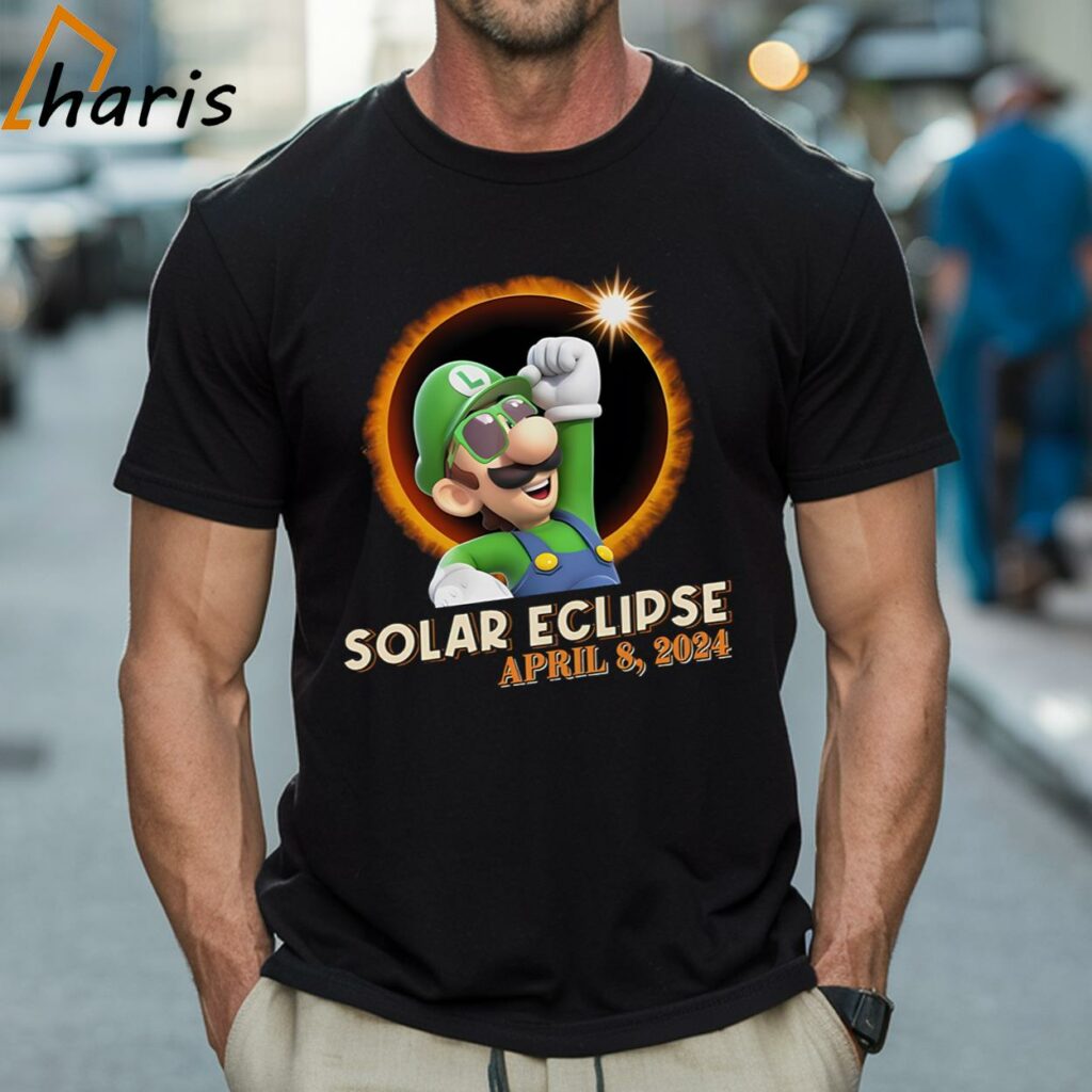Total Solar Eclipse 2024 Mario Luigi Shirt
