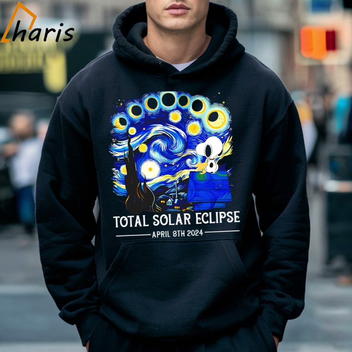 Total Solar Eclipse 2024 Snoopy And Woodstock Shirt 3 Hoodie