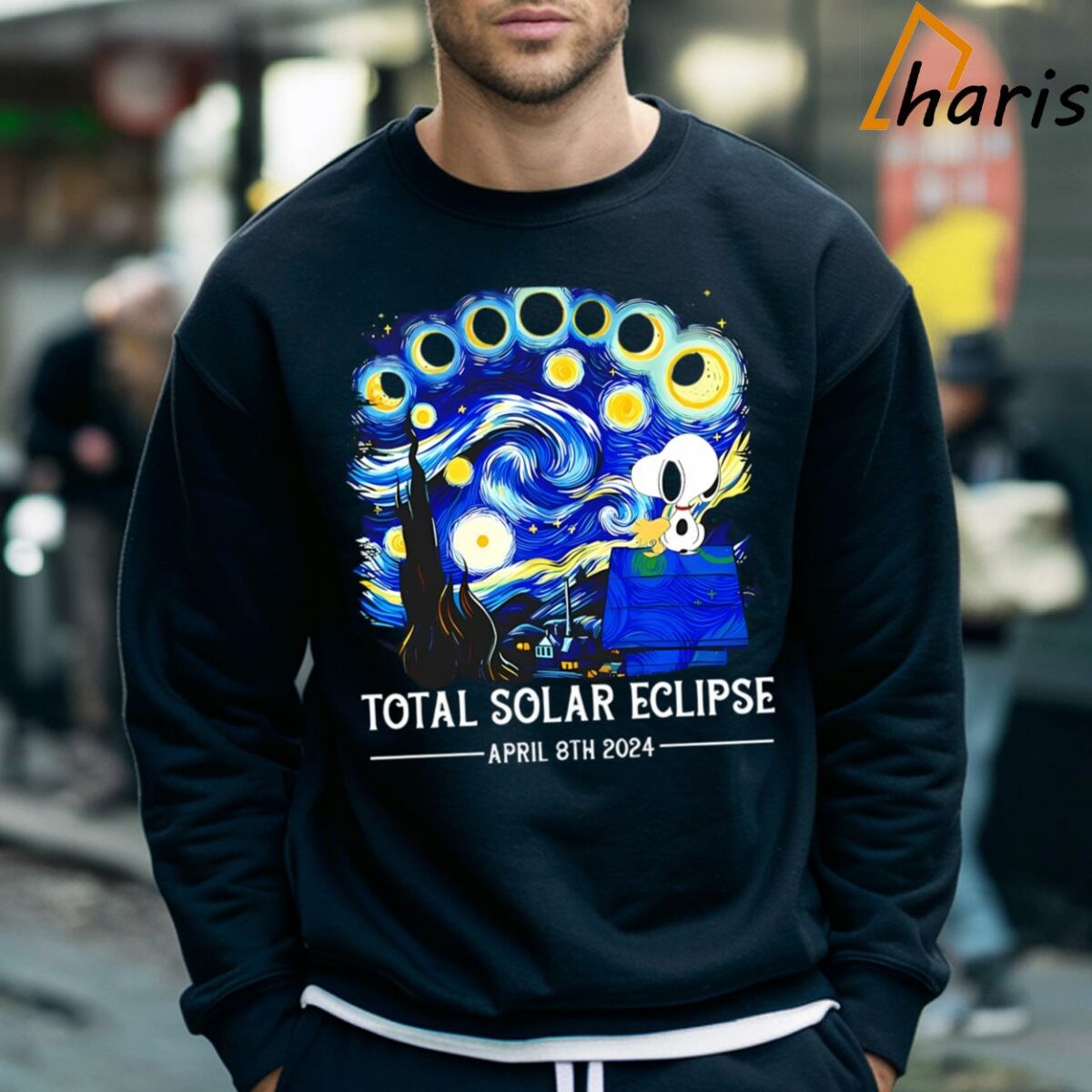 Total Solar Eclipse 2024 Snoopy And Woodstock Shirt 5 Sweatshirt