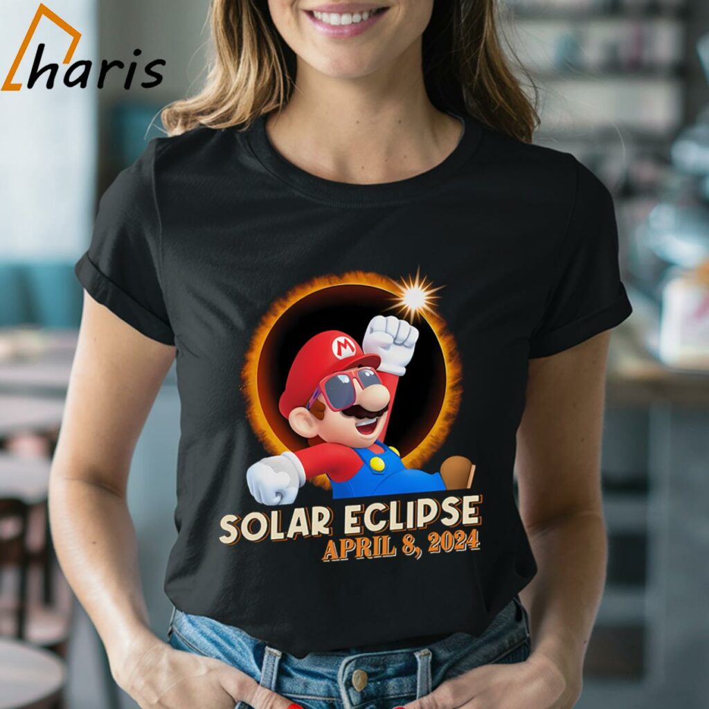 Total Solar Eclipse 2024 Super Mario Shirt