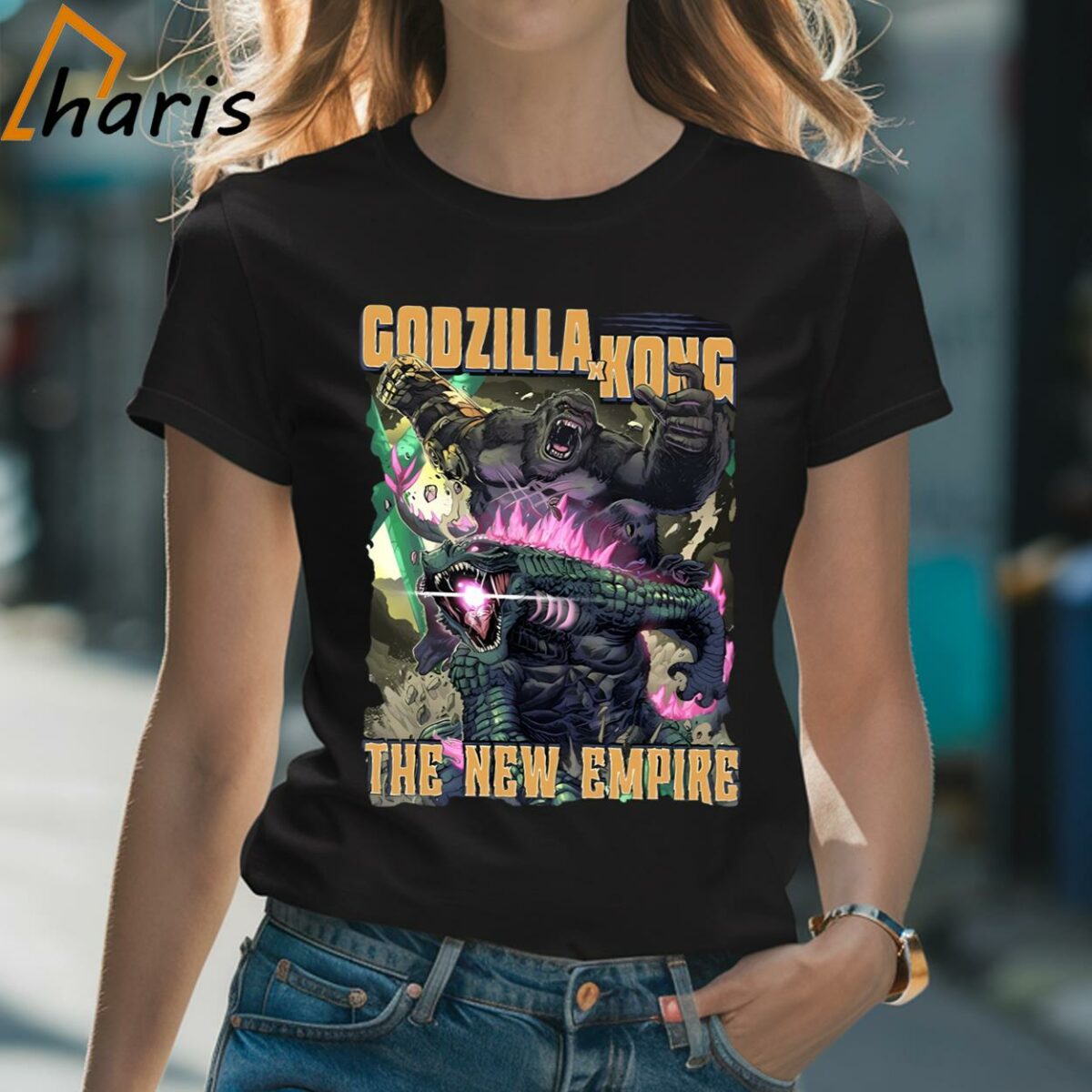 Vintage Godzilla X Kong The New Empire Movie Shirt 2 Shirt