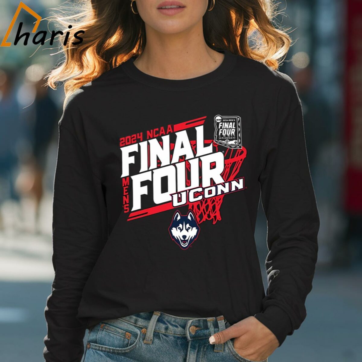 2024 NCAA Final Four UConn Basketball Shirt 4 Long sleeve shirt