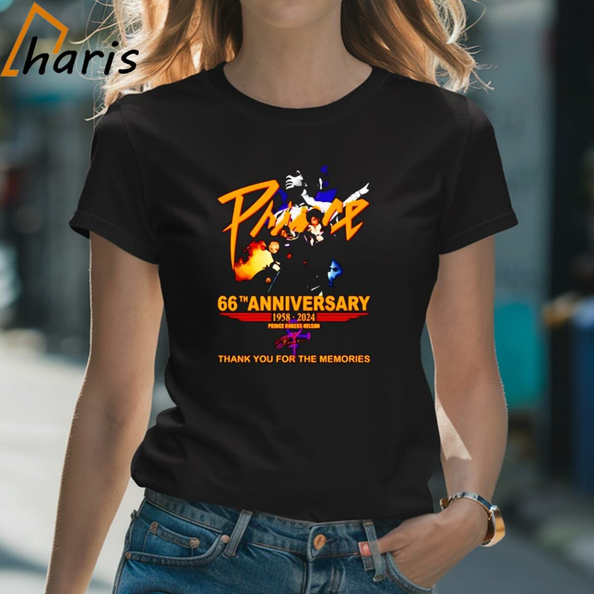 66th Anniversary 1958 2024 Prince Rogers Nelson Thank You For The Memories shirt 2 Shirt