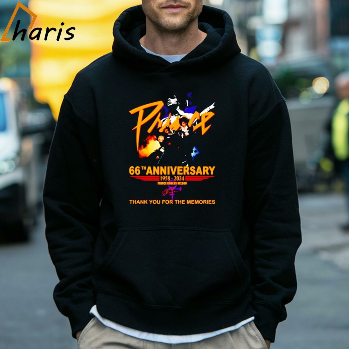 66th Anniversary 1958 2024 Prince Rogers Nelson Thank You For The Memories shirt 5 Hoodie