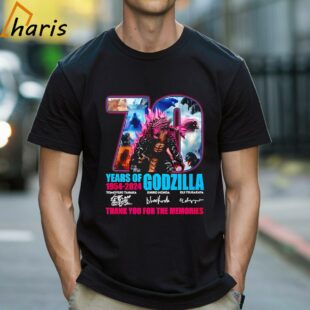 70 Years of Godzilla Thank You For The Memories T shirt 1 Shirt