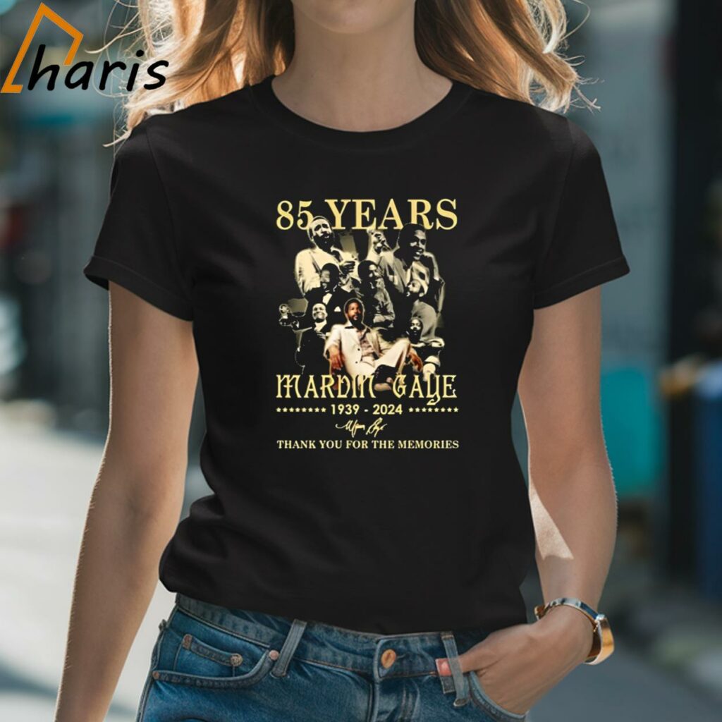 85 Years Marvin Gaye 1939-2024 Thank You For The Memories Signature T-shirt