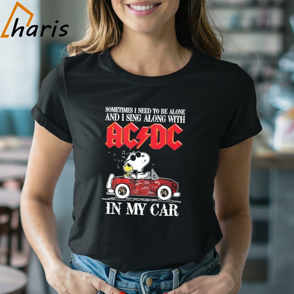 ACDC Sometimes I Need To Be Alone And Sing Along In My Car T-Shirt