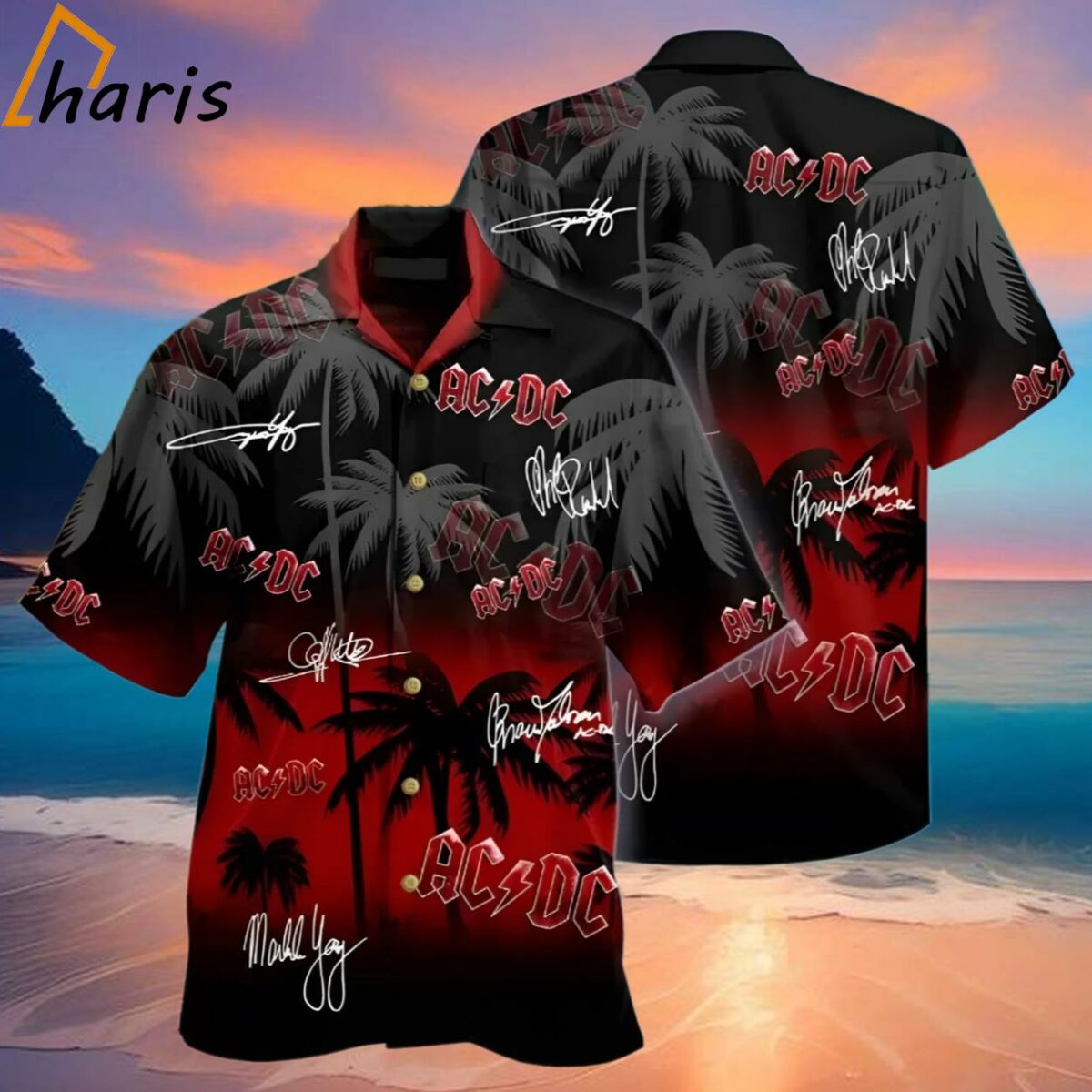 Ac Dc Band Rock Beautiful Team Hawaiian Shirt 2 2