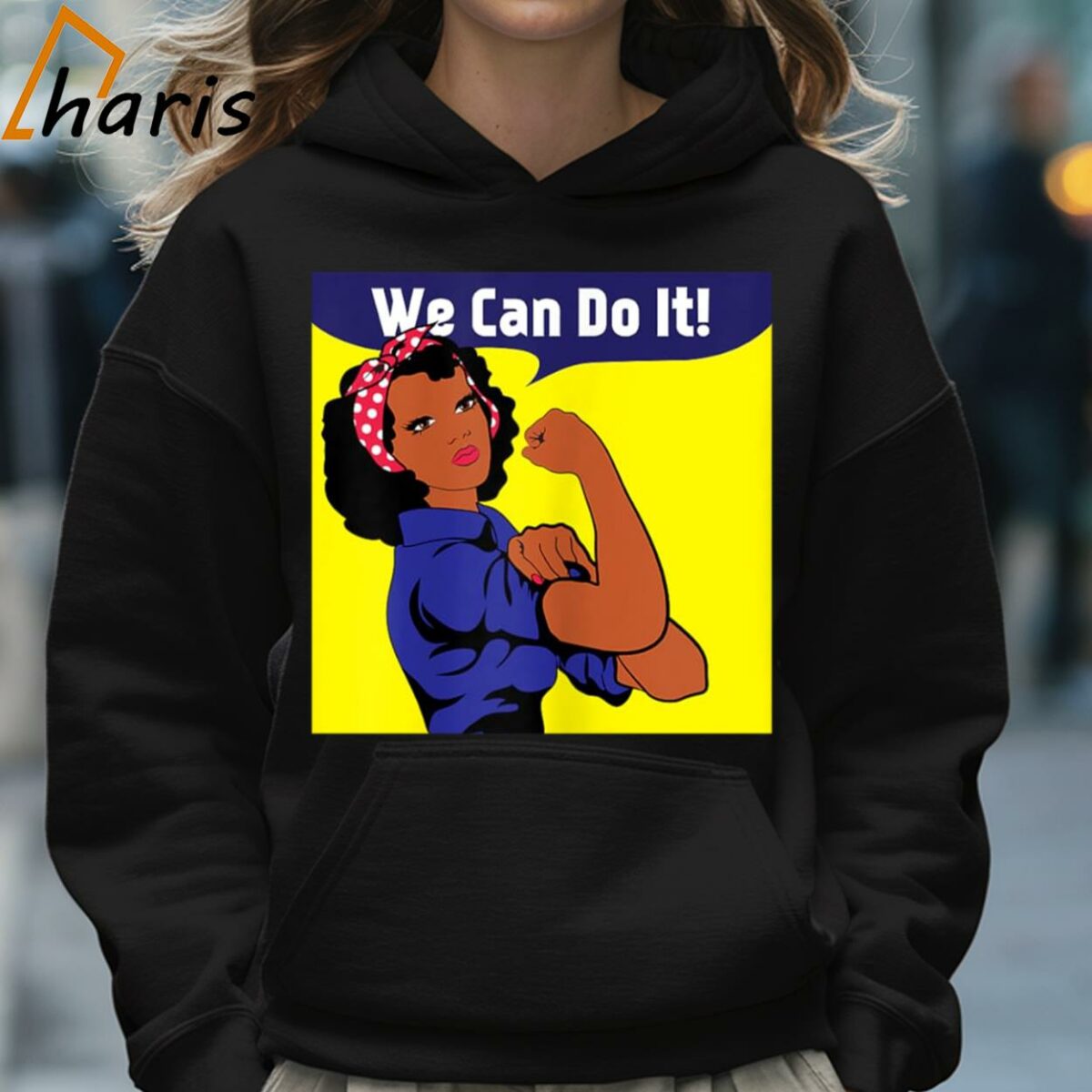 African American Black Rosie the Riveter We Can Do It Shirt 5 Hoodie