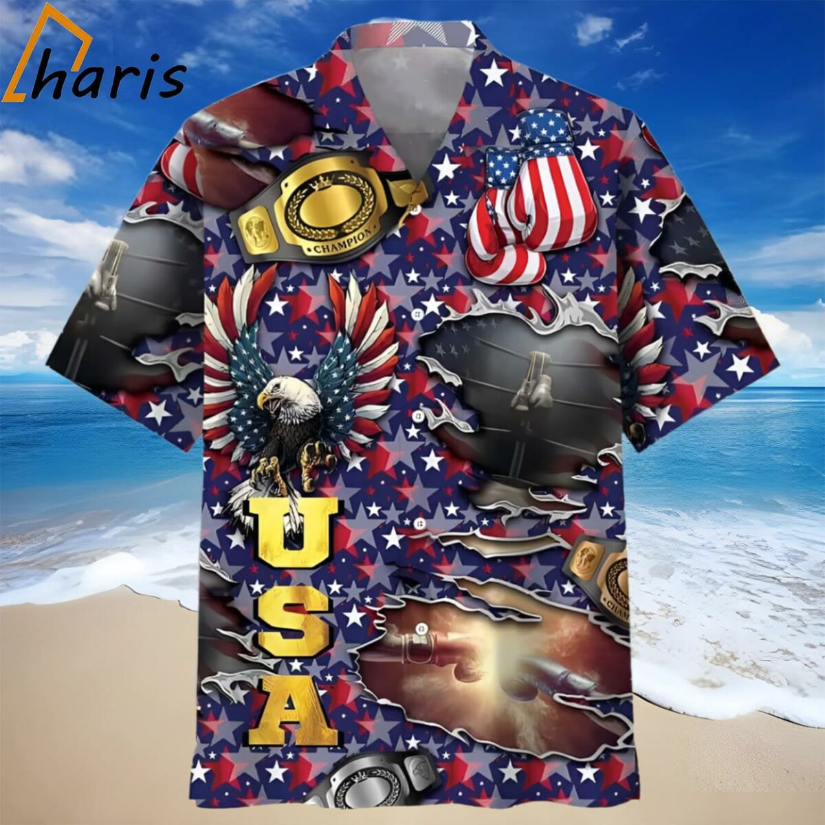 American Independence Boxing Hawaiian Shirt 1 1