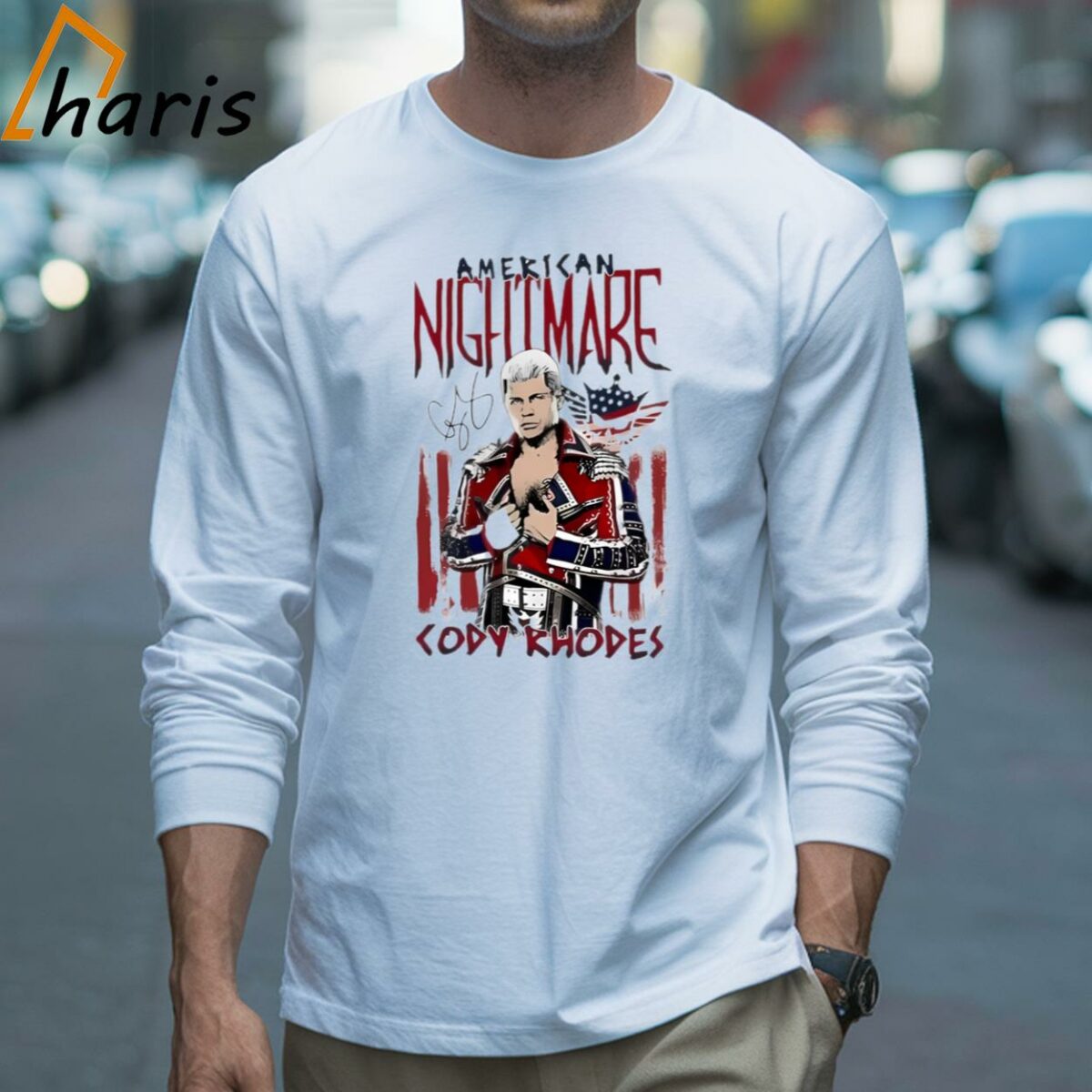 American Nightmare 2024 Signature Ripple Junction White Cody Rhodes Shirt 3 Long sleeve shirt