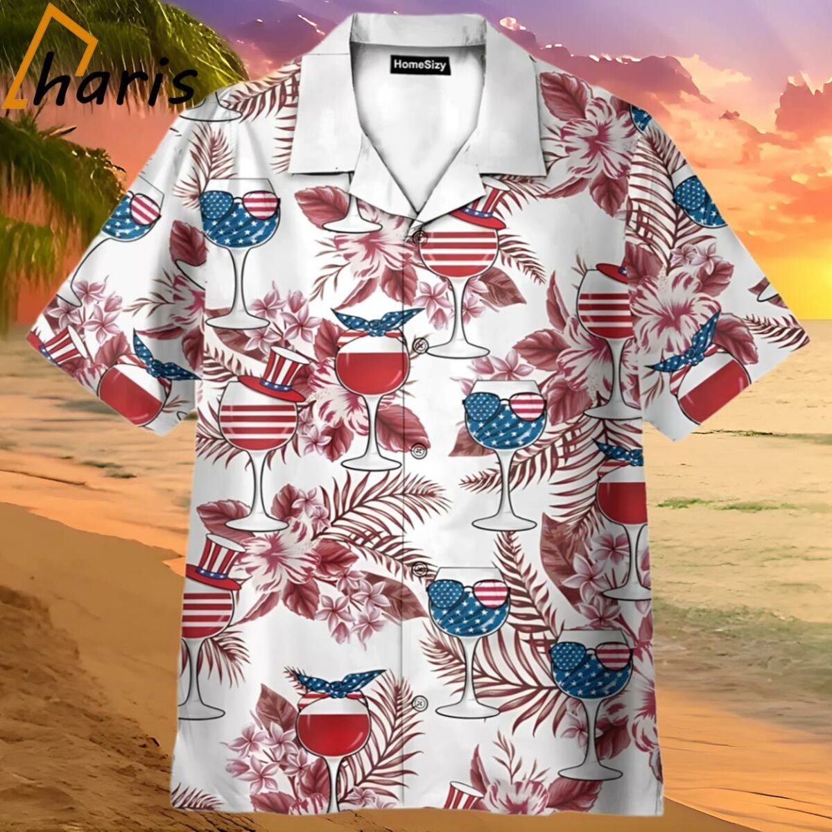 American Red Wine Hawaiian Shirt 2 2