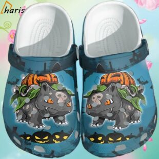 Anime Outdoor Bulbasaur Pumpkin Halloween Crocs Shoes 1 1