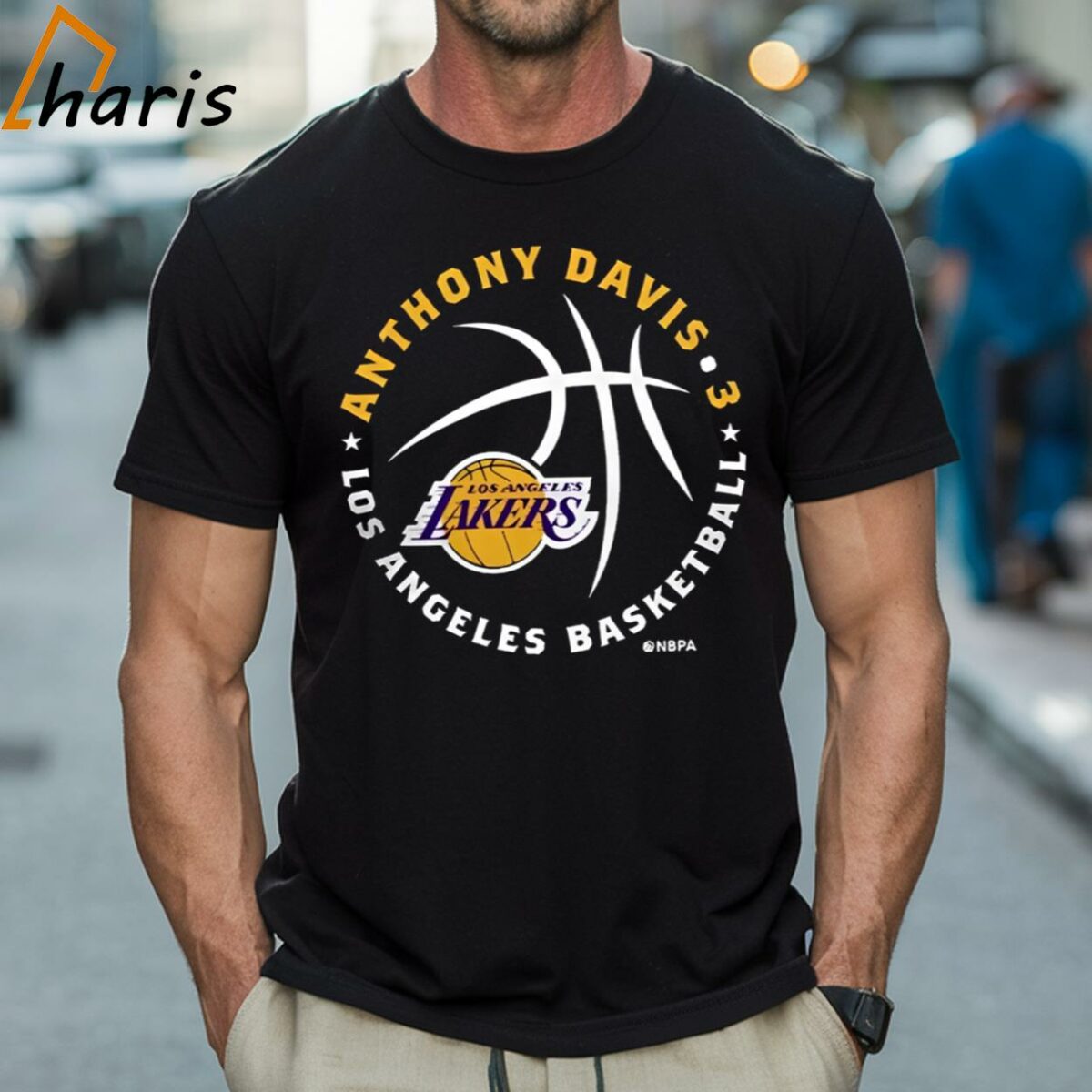 Anthony Davis Los Angeles Lakers Player Ball T shirt 1 Shirt