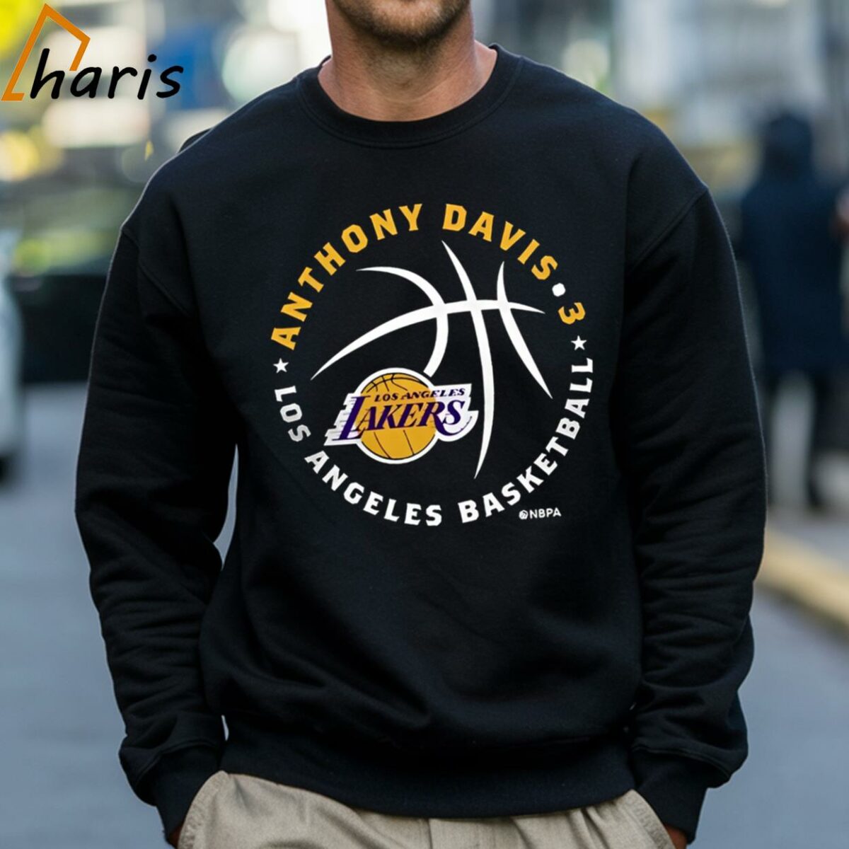 Anthony Davis Los Angeles Lakers Player Ball T shirt 4 Sweatshirt