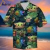 Baby Yoda Grogu Stitch Cute Green Hawaii Shirt 2 2