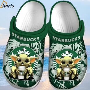 Baby Yoda Hug Starbucks Crocs Clog Shoes 1 1