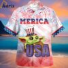 Baby Yoda Merica 4th Of July Star Wars Hawaiian Shirt 2 2