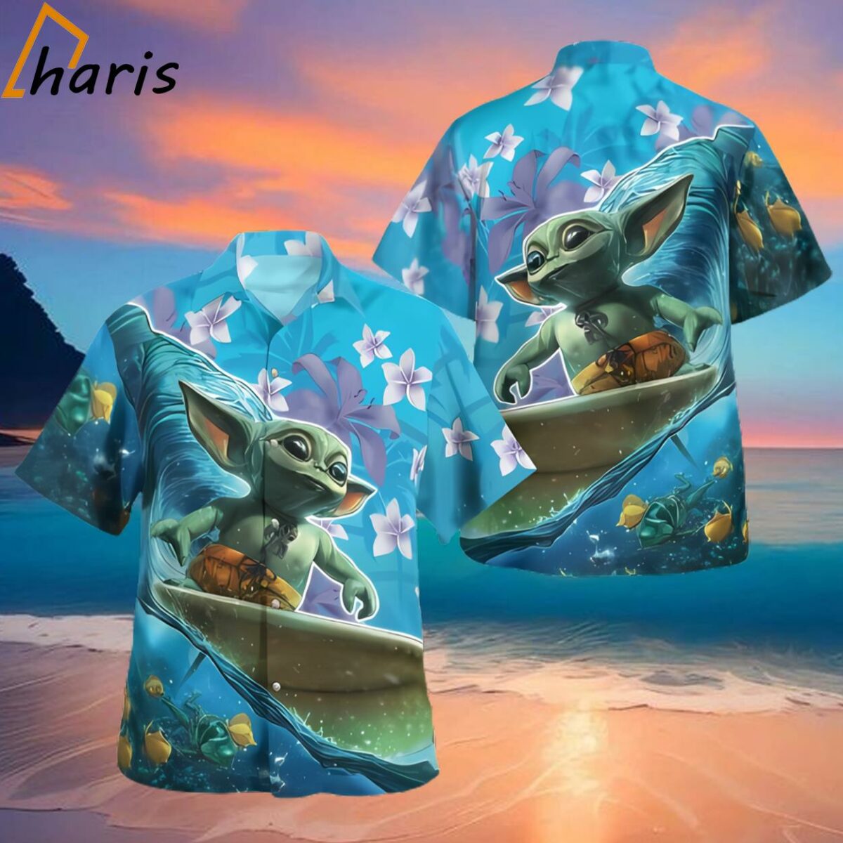 Baby Yoda Surfing Hawaiian Shirt Gift For Fan 2 2