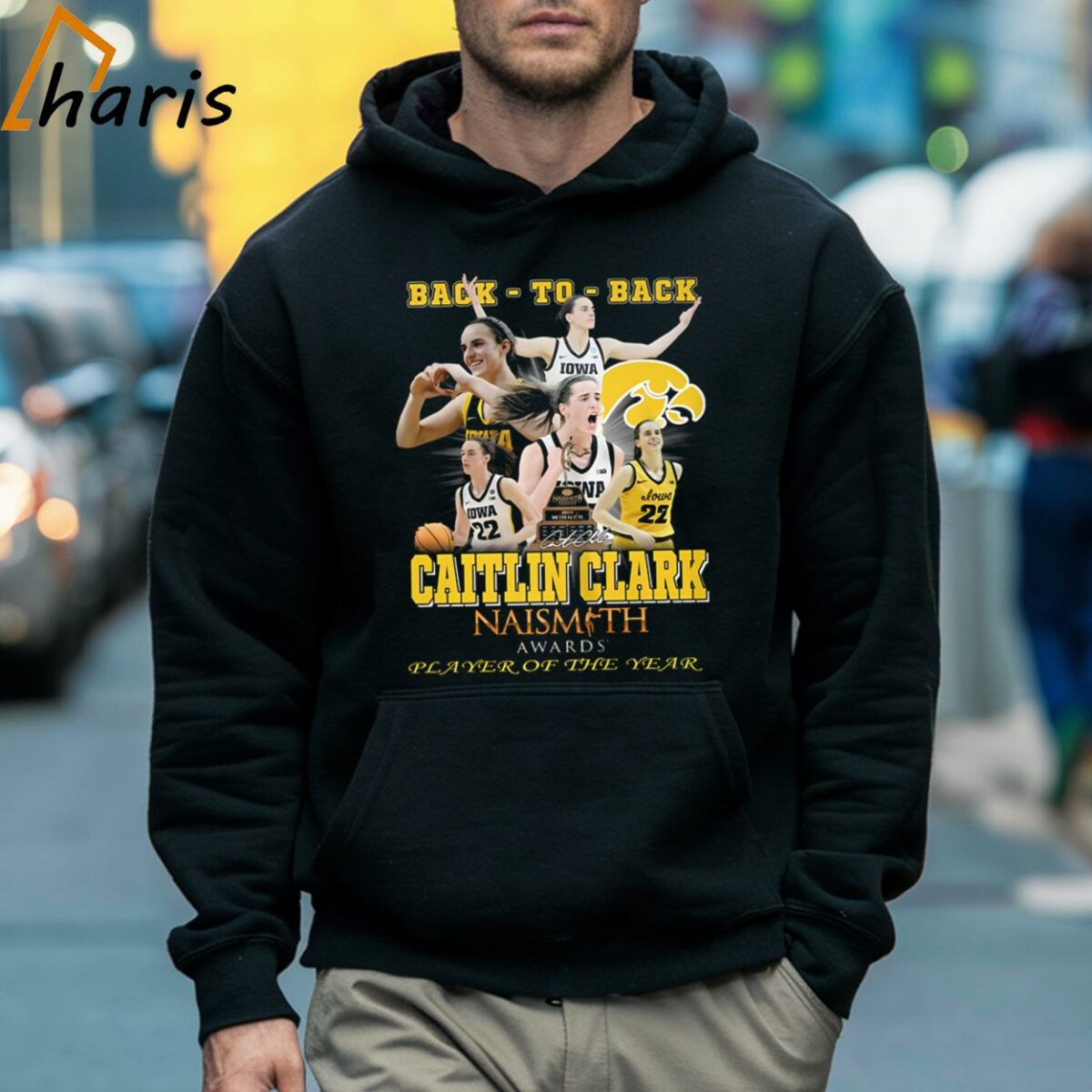 Back To Back Caitlin Clark Naismith Awards Player Of The Year T Shirt 5 Hoodie