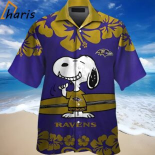 Baltimore Ravens And Snoopy Hawaiian Shirt 1 1