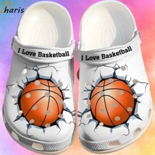 Basketball I Love Crocs Classic Clogs Shoes 1 1
